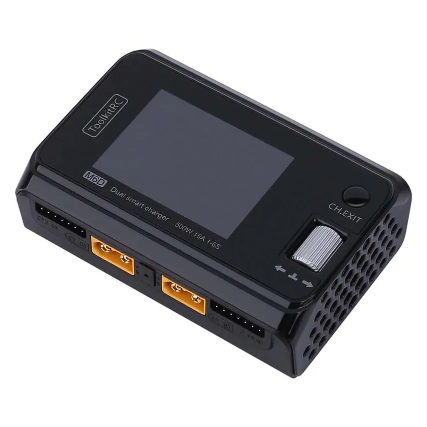ToolkitRC M6D 500W 15A DC Dual-Channel Smart Charger/Discharger