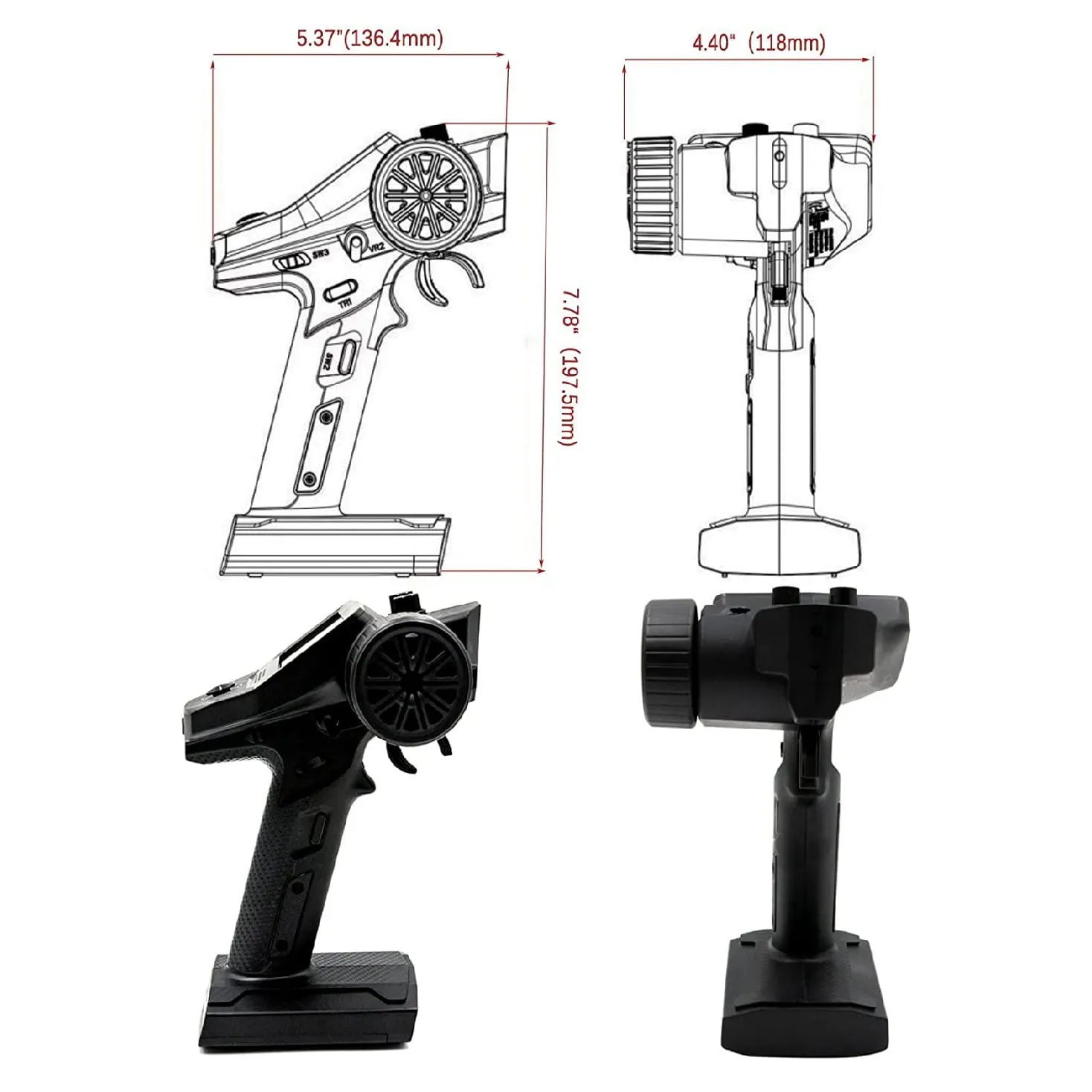 FlySky FS-G7P 2.4GHz Transmitter + FS-R7P Receiver
