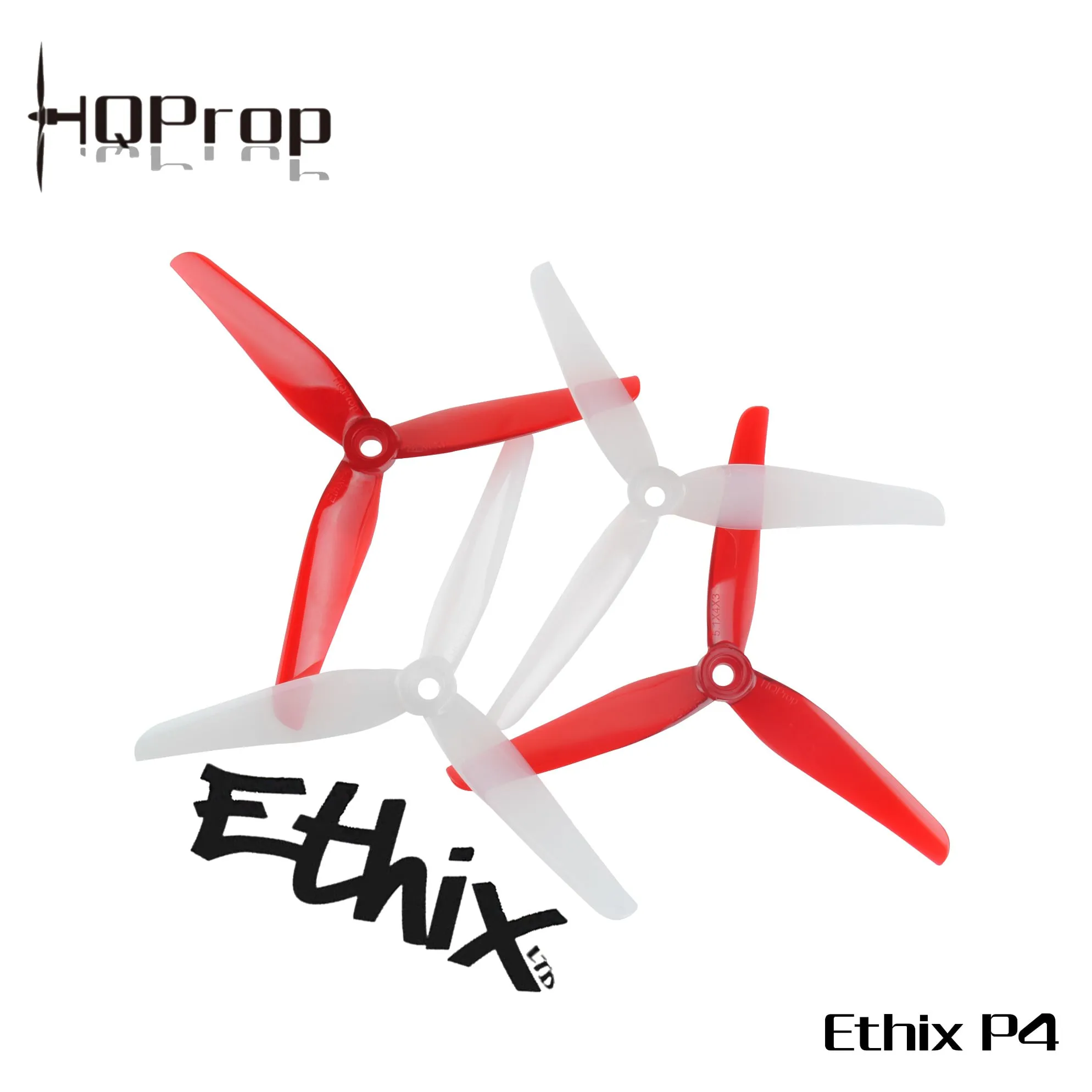 HQProp Ethix P4 Candy Cane 5.1×4×3 Propeller (Set of 4 — 2CW+2CCW)