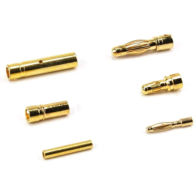 Gold Bullet Connector Kit, 2mm / 3.5mm / 4mm (100 Pcs)