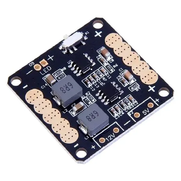 CC3D V2 ZMR PDB with 5V/12V Dual BEC, LC Filter & LED Switch