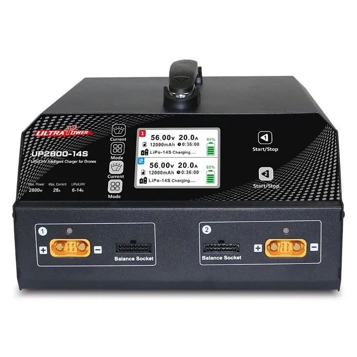 Ultra Power UP2800 2x1400W 28A Dual-Channel 6-14S AC Charger