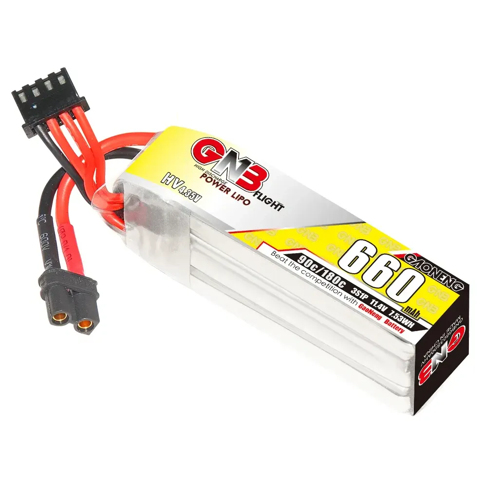 Gaoneng GNB 3S 11.4V 660mAh 90C LiHV Battery (XT30)