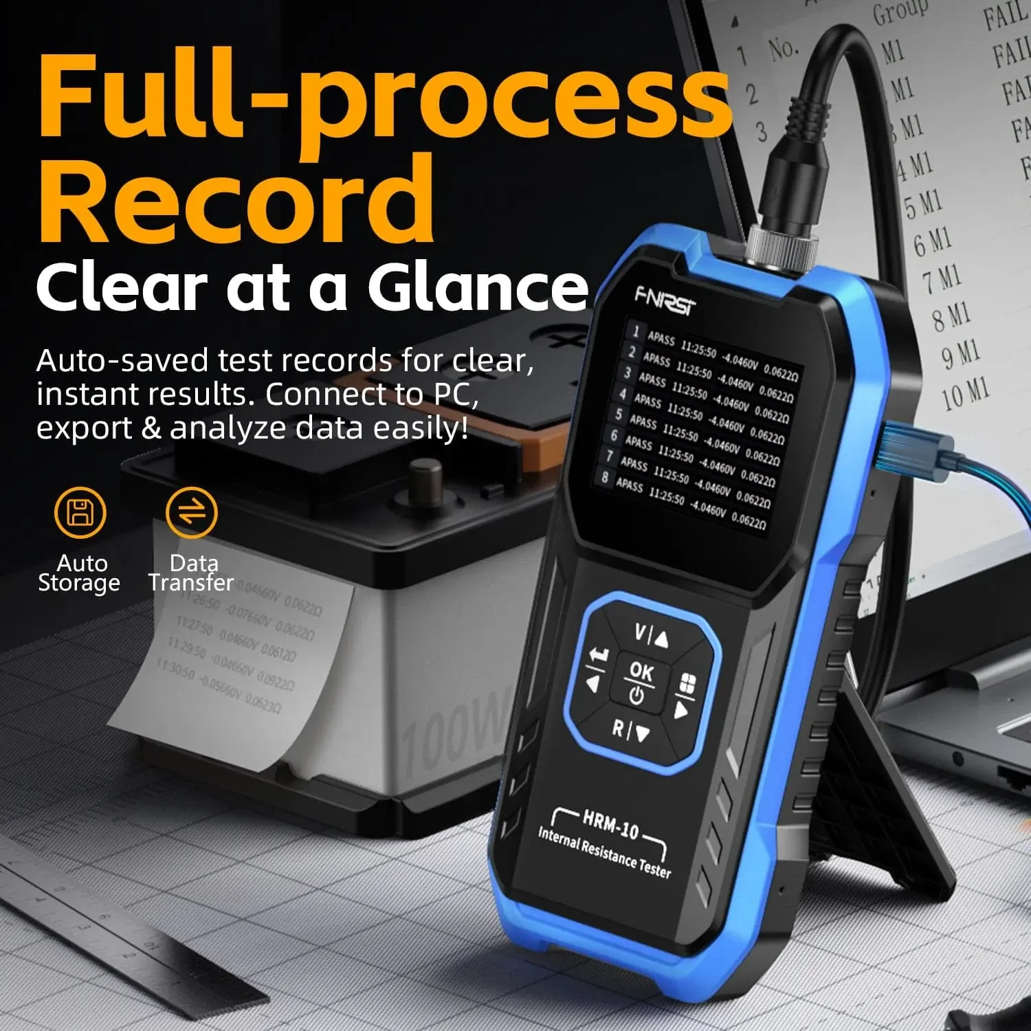 FNIRSI HRM-10 Battery Voltage Internal Resistance Tester