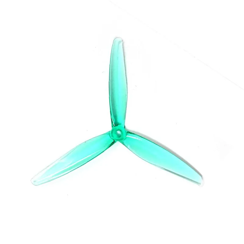 Gemfan Hurricane 7050 PC 3-Blade Propeller (Set of 4 — 2CW+2CCW) — Color: Green