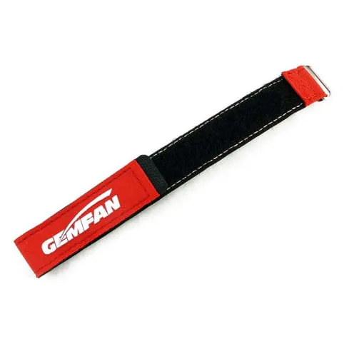 Gemfan Magic Tie Down Battery Strap — Size: 250x20mm / Color: RED