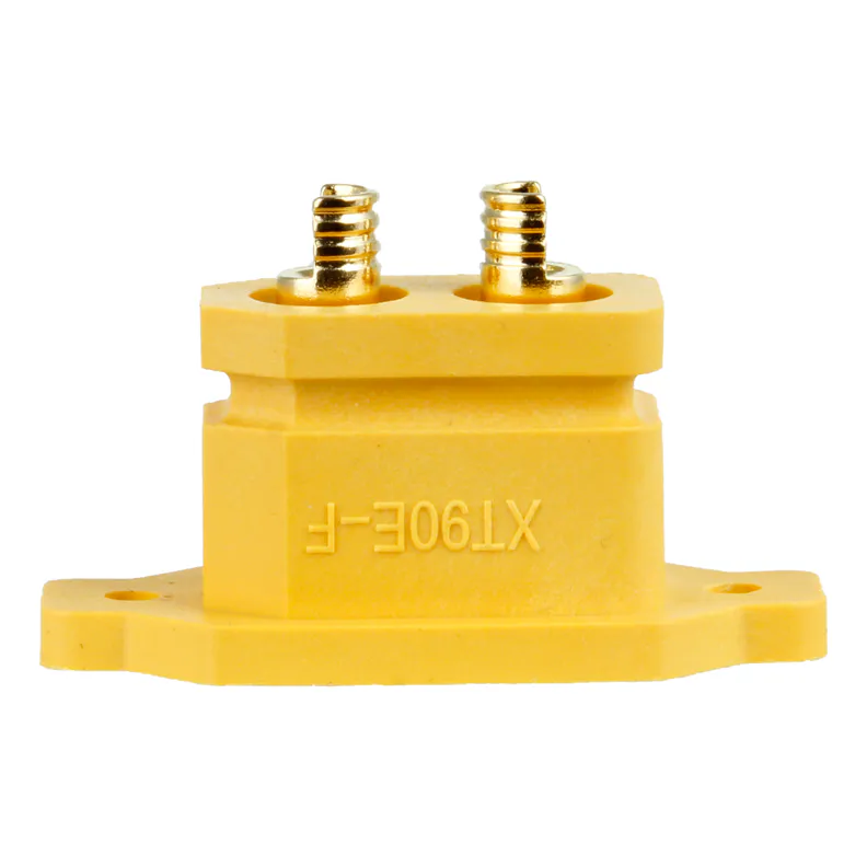 Amass XT90E Panel-Mount Connector, Male / Female