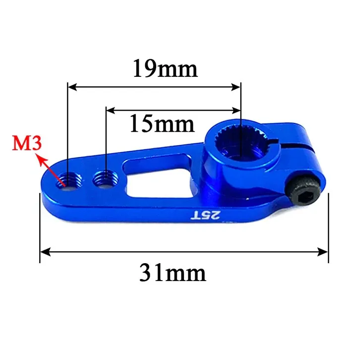ReadyToSky Aluminium Servo Horn Arm, Red