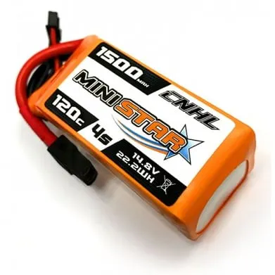 CNHL MiniStar 1500mAh 4S 14.8V 120C LiPo Battery