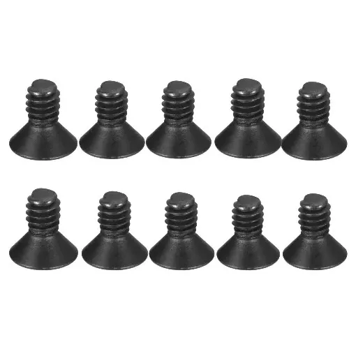 M2/M2.5/M3 Black Countersunk Hex Socket Screws (Pack of 10)