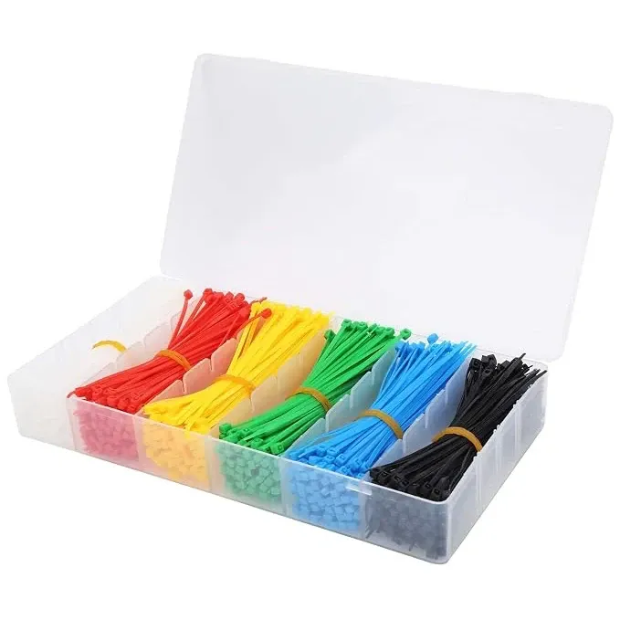100mm 6-Color Zip Tie Box, 360pcs
