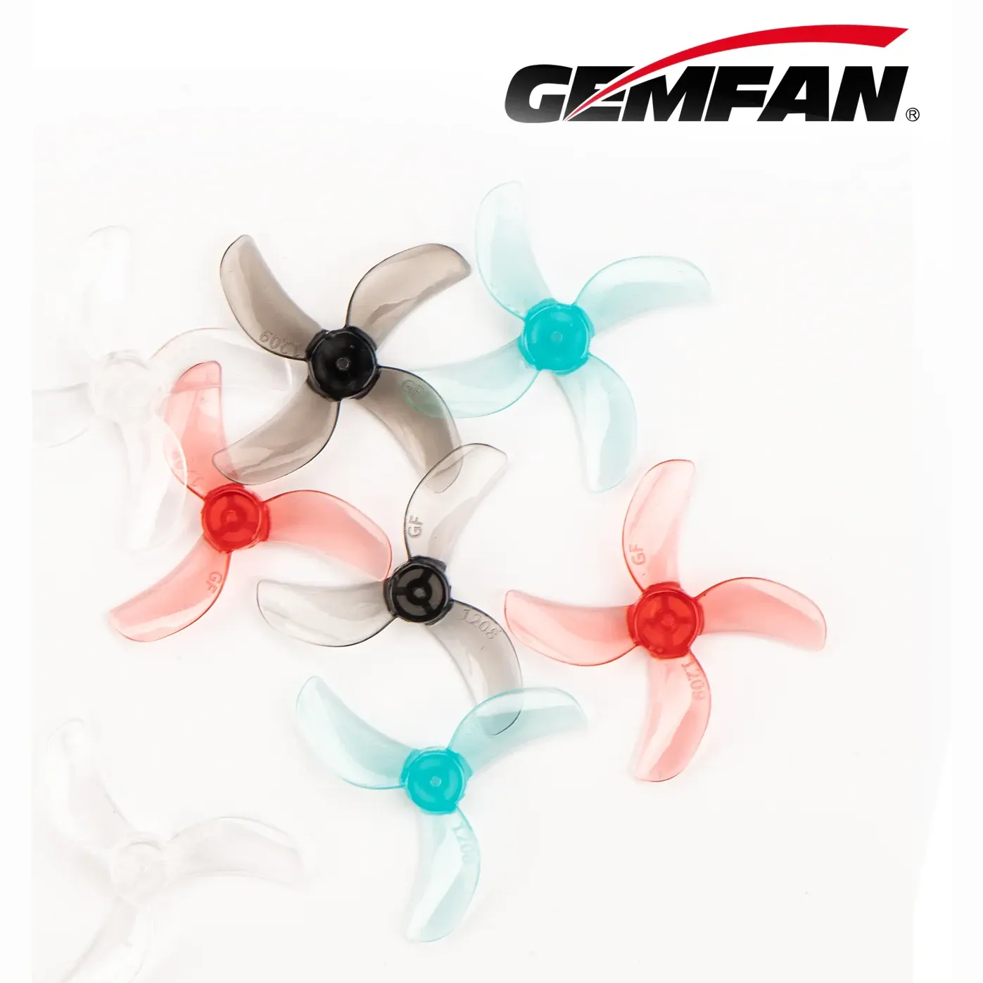 40mm 1609 PC 4-Blade Whoop Propeller (1mm/1.5mm Shaft) (Set of 8 — 4CW+4CCW)