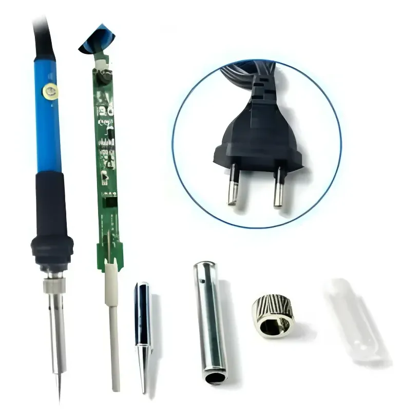60 Watt 220V Adjustable Temperature Soldering Iron (Blue)