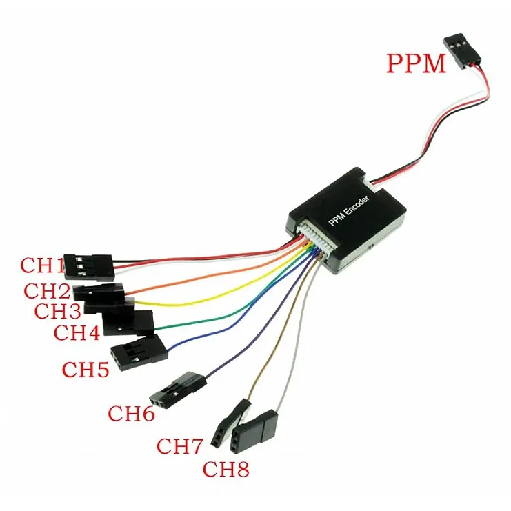 8-Channel PWM to PPM Encoder Module for RC Receivers
