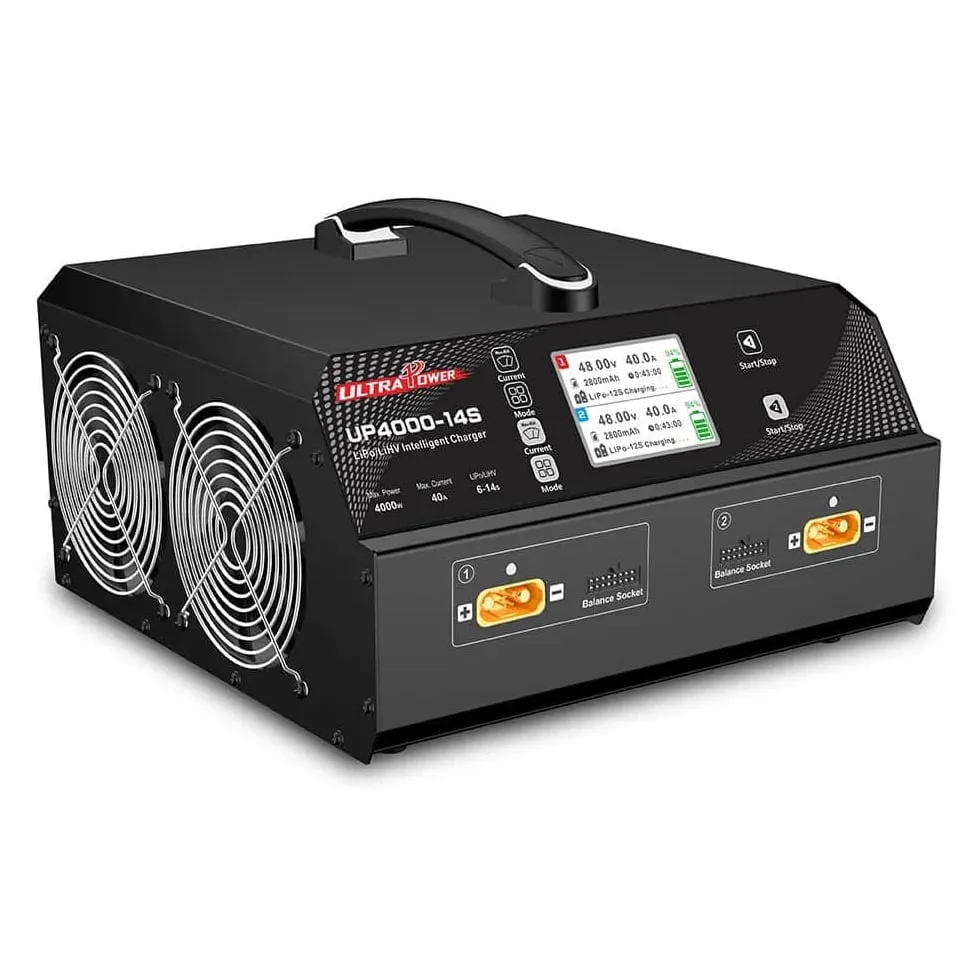 Ultra Power UP4000-14S 2x2000W 40A Dual-Channel 6-14S LiPo/LiHV Charger