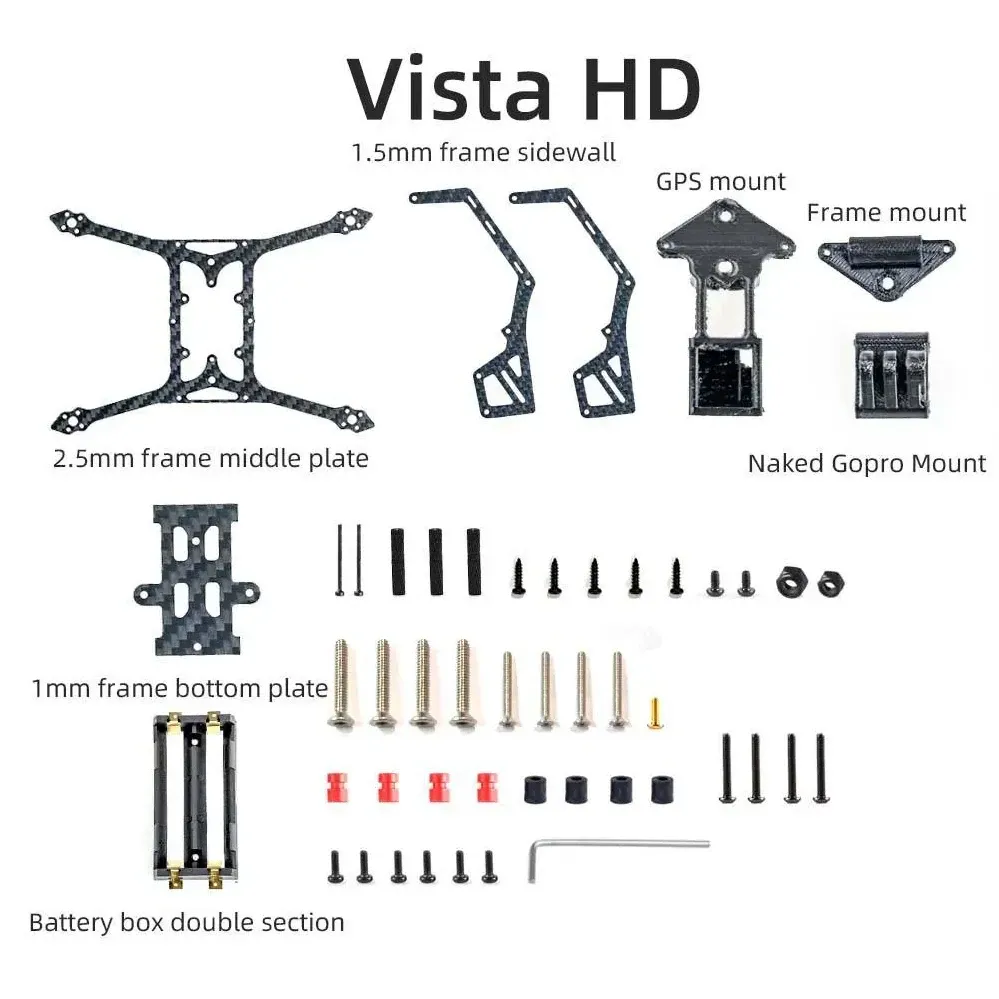 Rekon FPV Rekon35 Nano LR 3.5" 2S Frame Kit — HD Vista