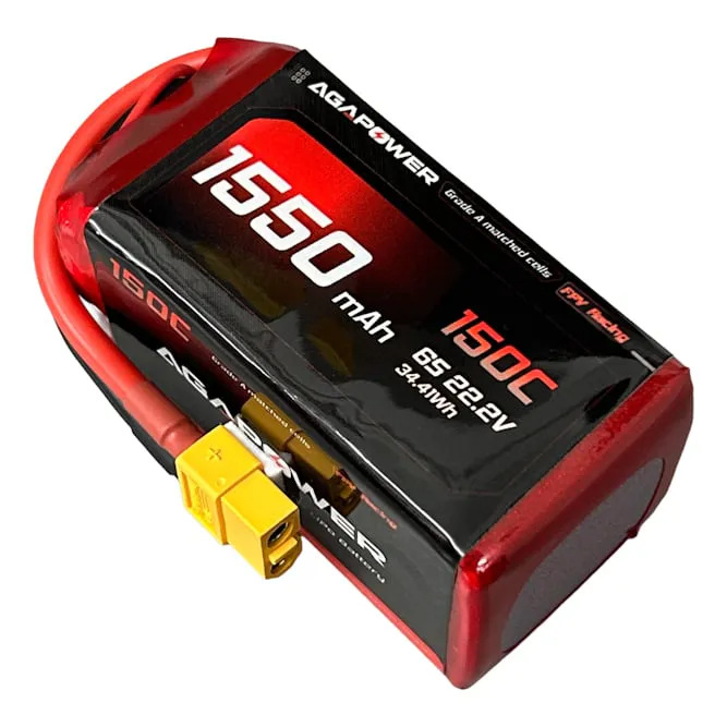 AGAPOWER 1550mAh 6S 150C LiPo Battery (22.2V)