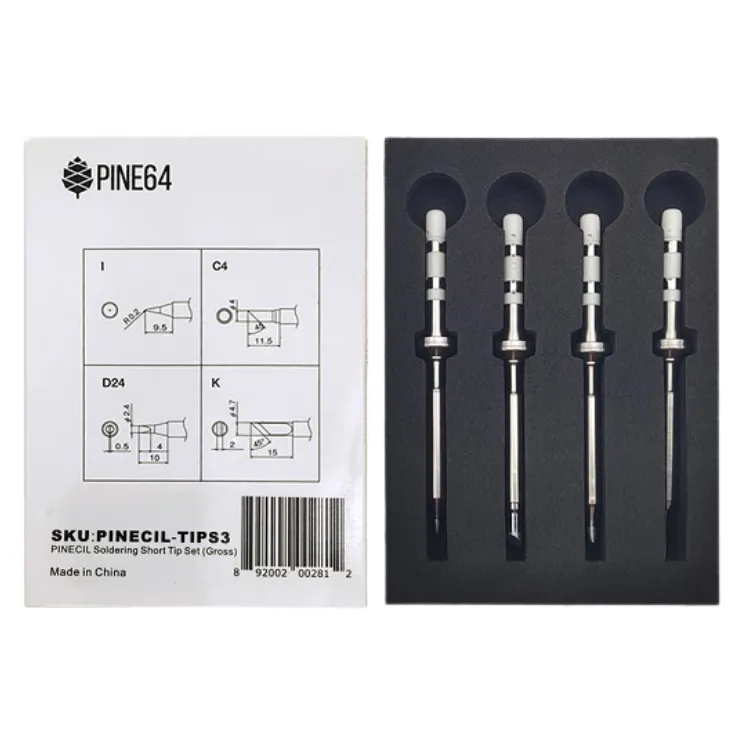 Pinecil Soldering Short Tip Set (Gross)