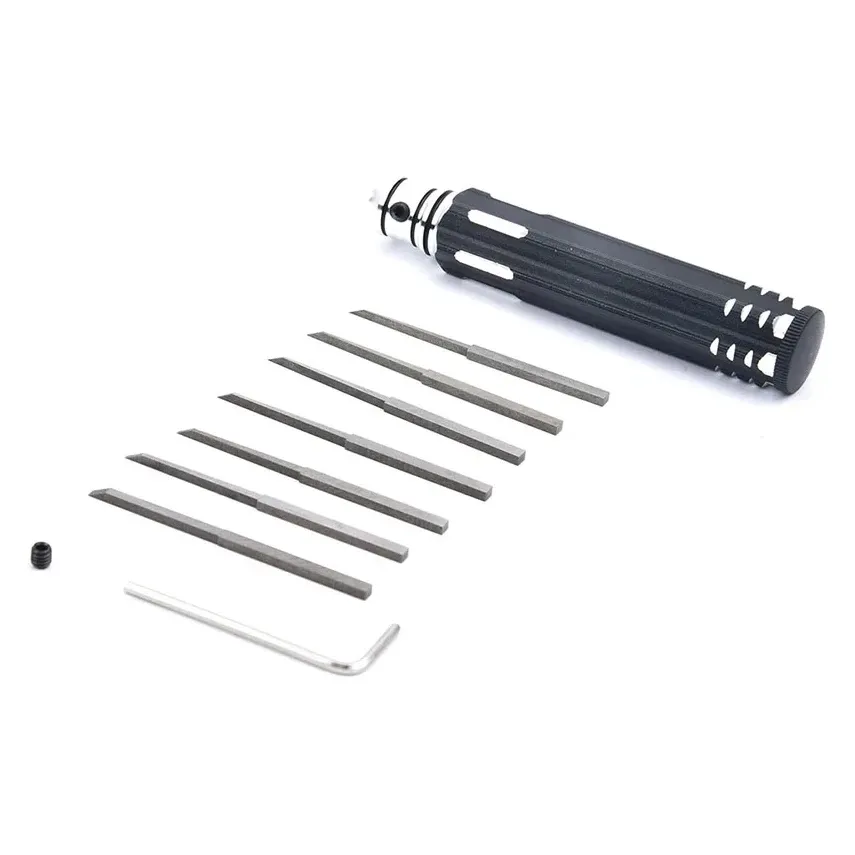 ReadyToSky Hobby Cutting Tool Chisel+7 Blade 0.1/0.2/0.4/0.6/0.8/1.0/2.0mm