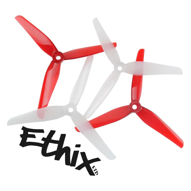 HQProp Ethix P4 Candy Cane 5.1×4×3 Propeller (Set of 4 — 2CW+2CCW)
