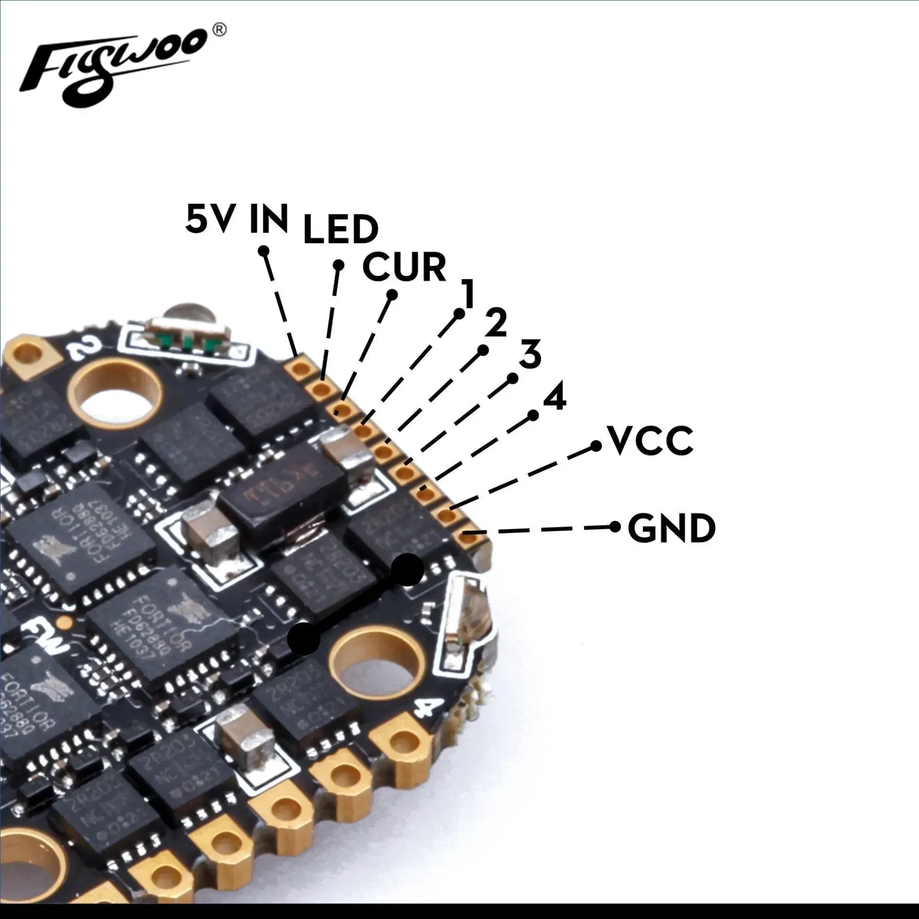 Flywoo GOKU BS 35A 2-6S ESC (16×16mm)