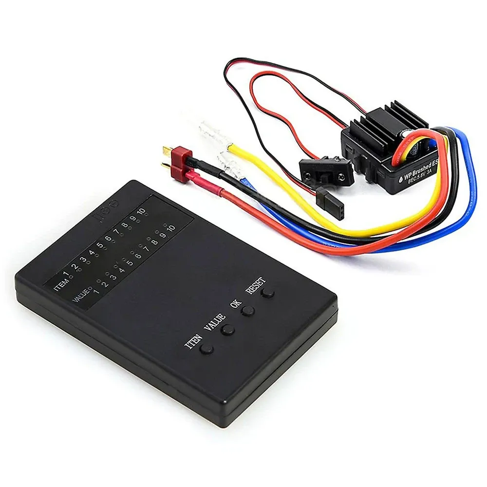 ReadyToSky 1080 80A Waterproof Brushed ESC with Programming Card for 1/8–1/10 RC Cars