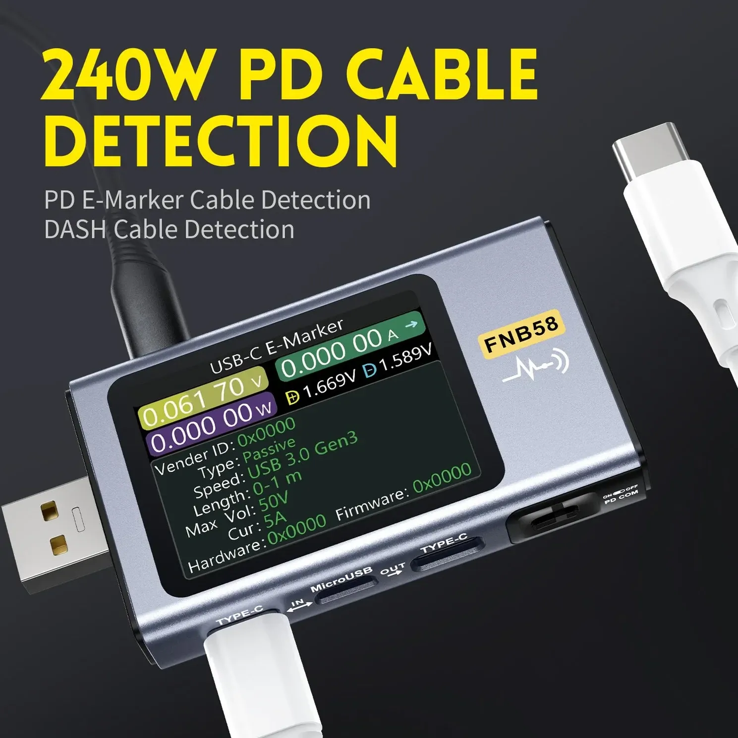 FNIRSI FNB58 USB Fast Charge Tester