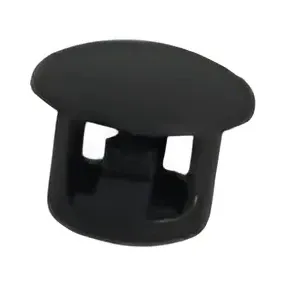 Naide Black Rubber Hole Button Plug