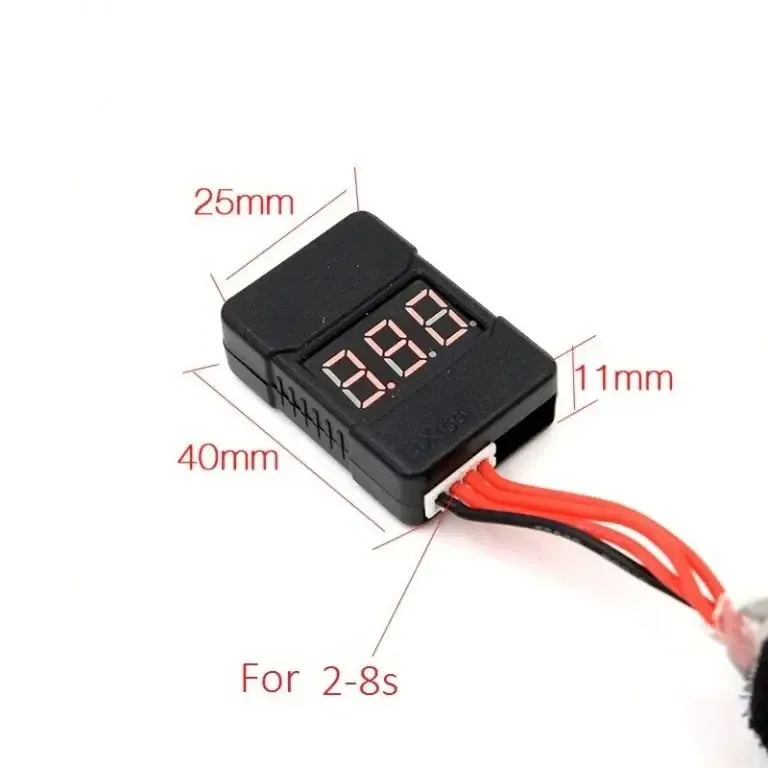 BX100 1-8S LiPo Battery Voltage Tester and Low Voltage Buzzer