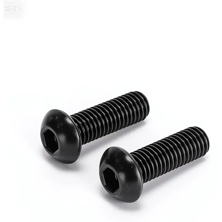 M2/M2.5/M3 Black Round Head Hex Socket Cap Screws (Pack of 10)