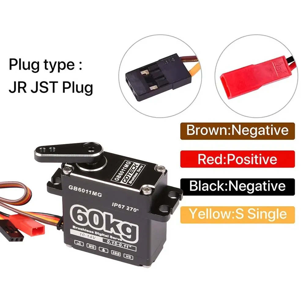 DYS Waterproof 60kg 14V Brushless Digital Servo (IP67)