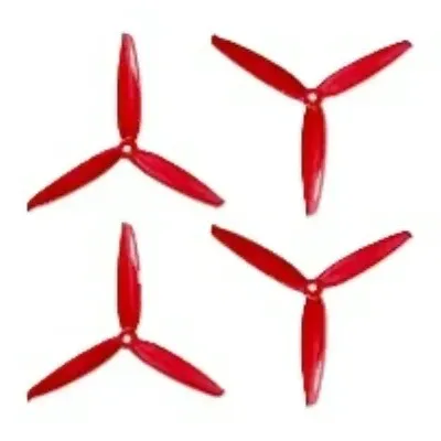 Gemfan Flash 6042 3-Blade Propellers (2 Pairs) — Brand: Generic, Color: Red, Brand: Gemfan, Color: Red