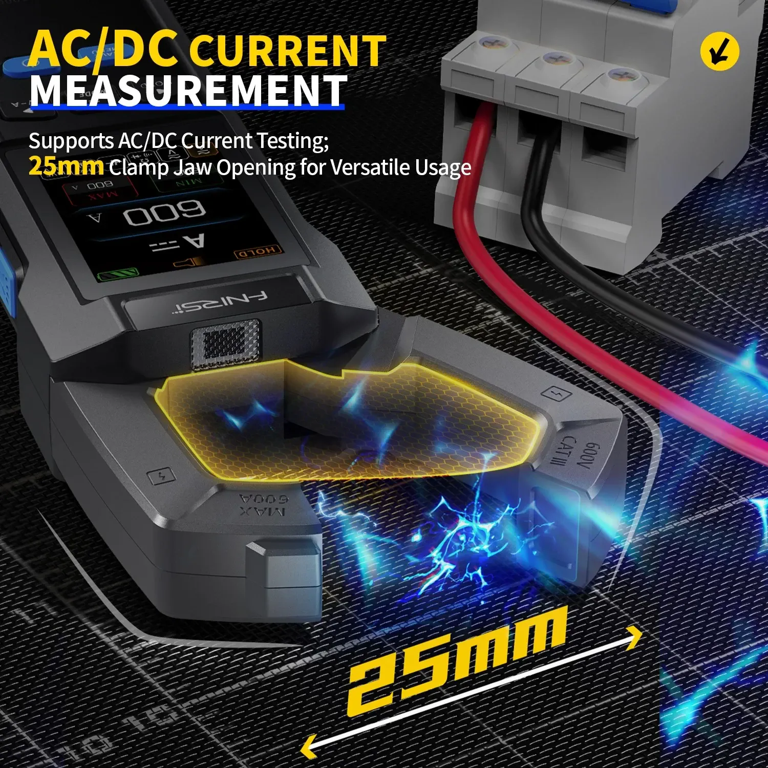 FNIRSI DMC-100 DC/AC Current Voltage Clamp Meter Multimeter