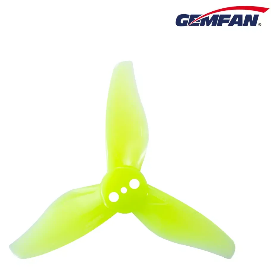 Gemfan Hurricane 2023-3 Toothpick Propeller — Hub: 1mm / Color: Yellow