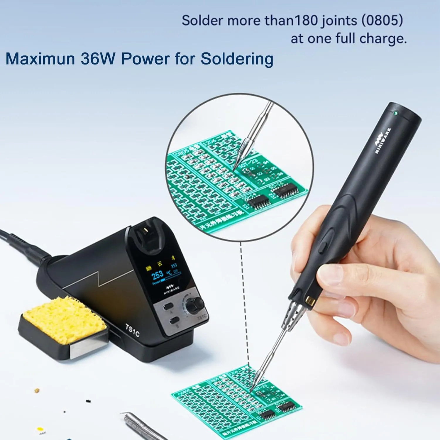 MINIWARE TS1C Rechargeable Smart Soldering Iron