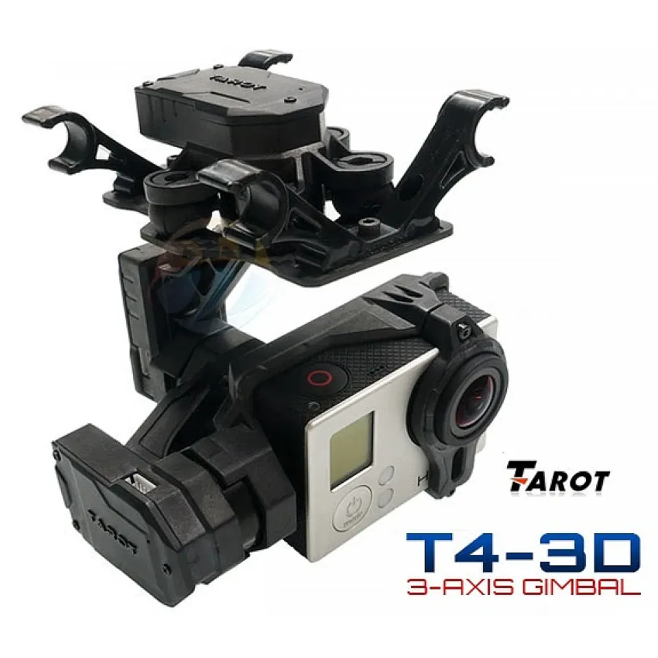 Tarot T4-3D Dual Suspension 3-Axis Gimbal for GoPro HERO3/4 TL3D02
