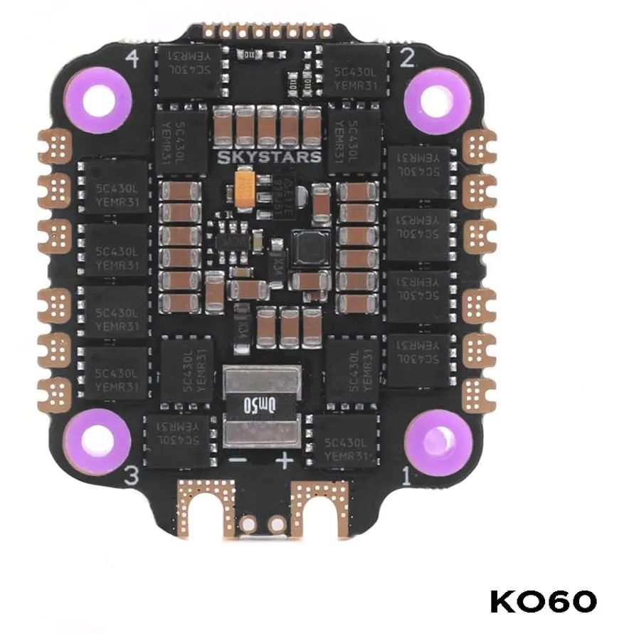 Skystars KO60 BLHeli_32 4-in-1 60A ESC