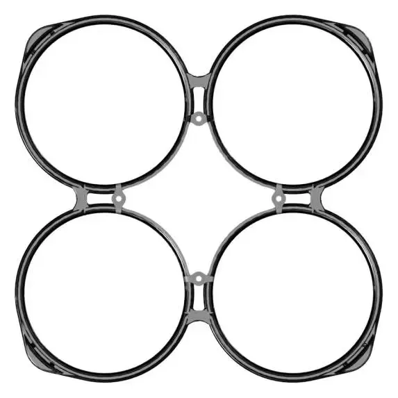 Flywoo FlyLens 85 Propeller Guard - Clear Black