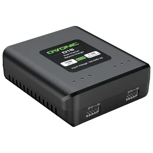 OVONIC D15 Dual 15W 1.2A LiPo Balance Charger 1S-3S