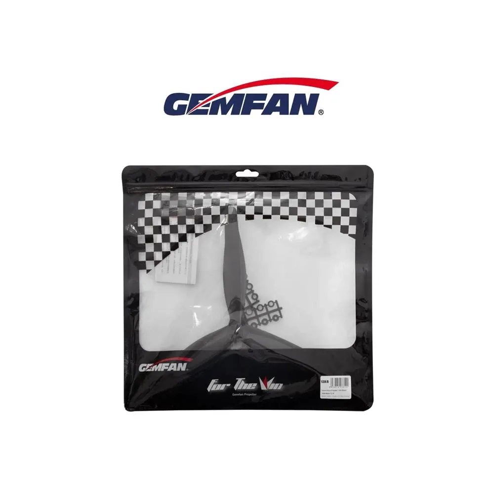 Gemfan Cinelifter X-Class 1308 13x8x3 3-Blade 13″ Propellers (Set of 2) (1CW + 1CCW)