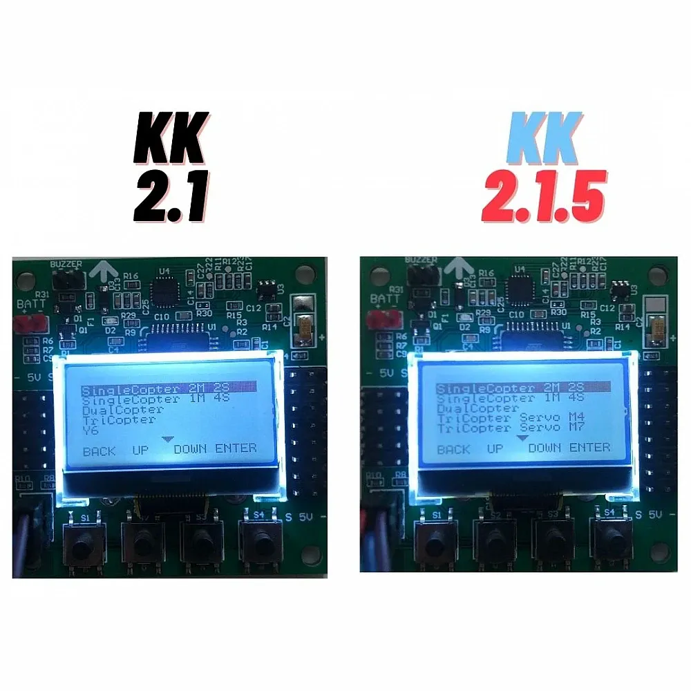 KK2.1.5 LCD Multirotor Flight Controller (MPU6050, ATmega644PA)