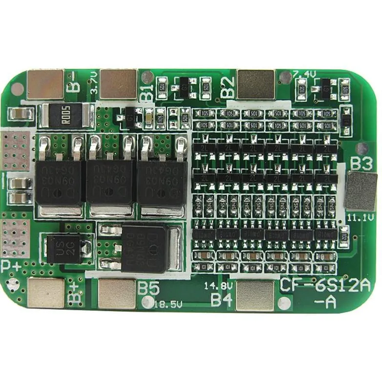 6S 22V 18650 Lithium Battery BMS Protection Board