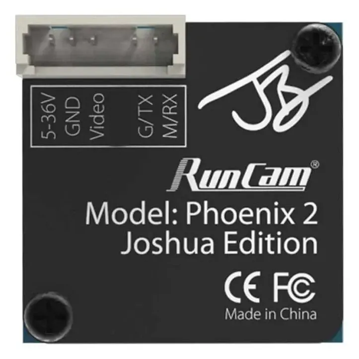 RunCam Phoenix 2 1000TVL 2.1mm FPV Camera – Joshua Bardwell Edition