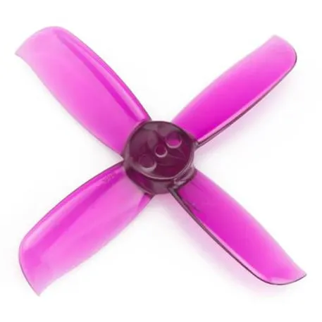 Gemfan Hulkie 2036 DP 4-Blade Propeller (Set of 8 — 4CW+4CCW) — Color: Clear Purple