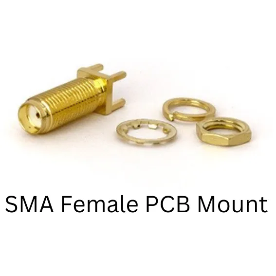 SMA Female Straight Long Connector for PCB Mount