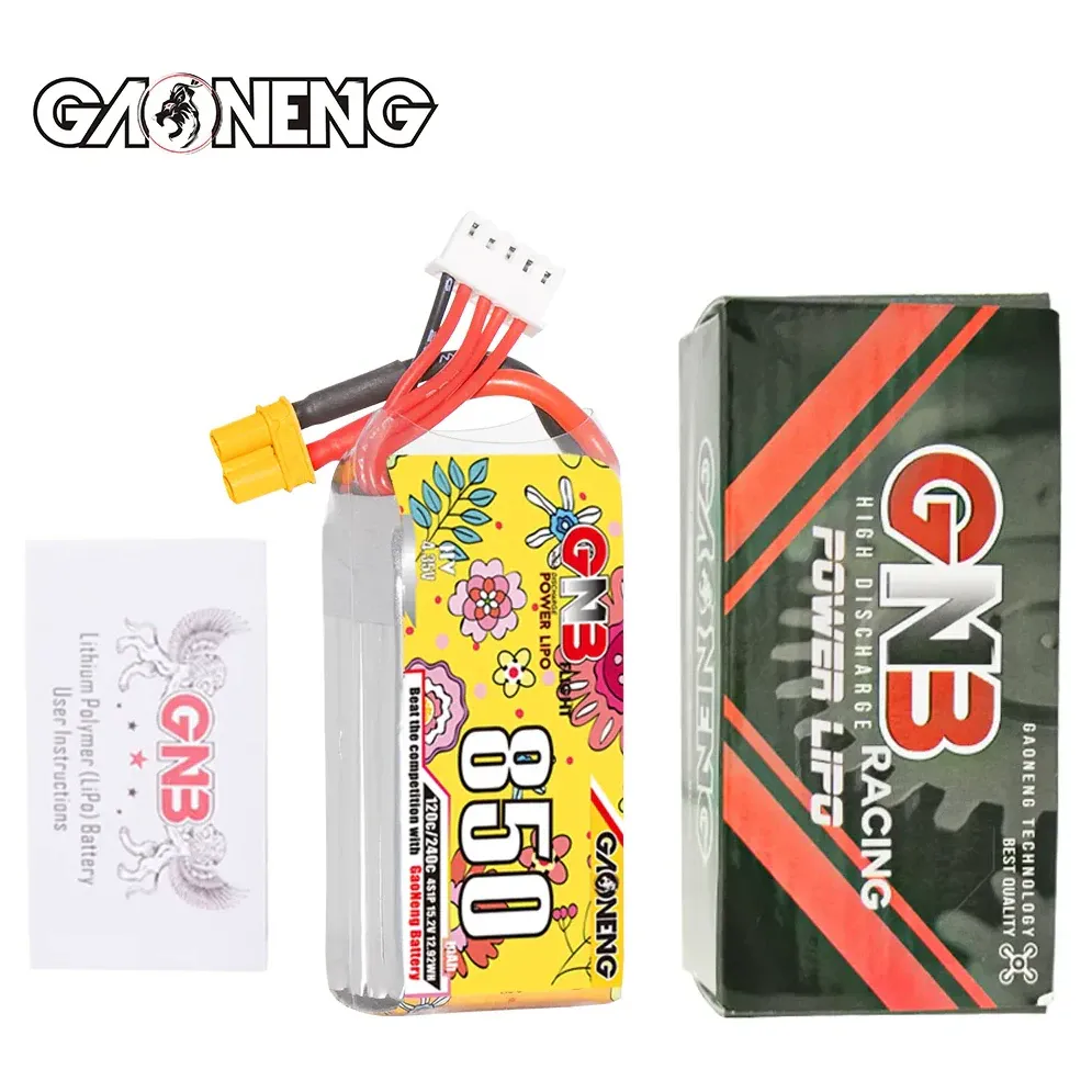 GNB 850mAh 4S 15.2V 120C LiHV Battery (XT30)
