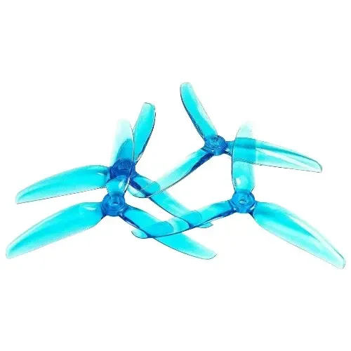 HQProp Freestyle DP5x4.3x3 V2S 5-Inch Propellers (2CW+2CCW) — Color: Blue