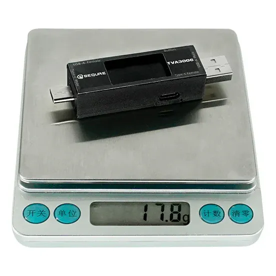 SEQURE TVA3006 High Precision Volt-Ammeter Power Meter (Type-C/A)