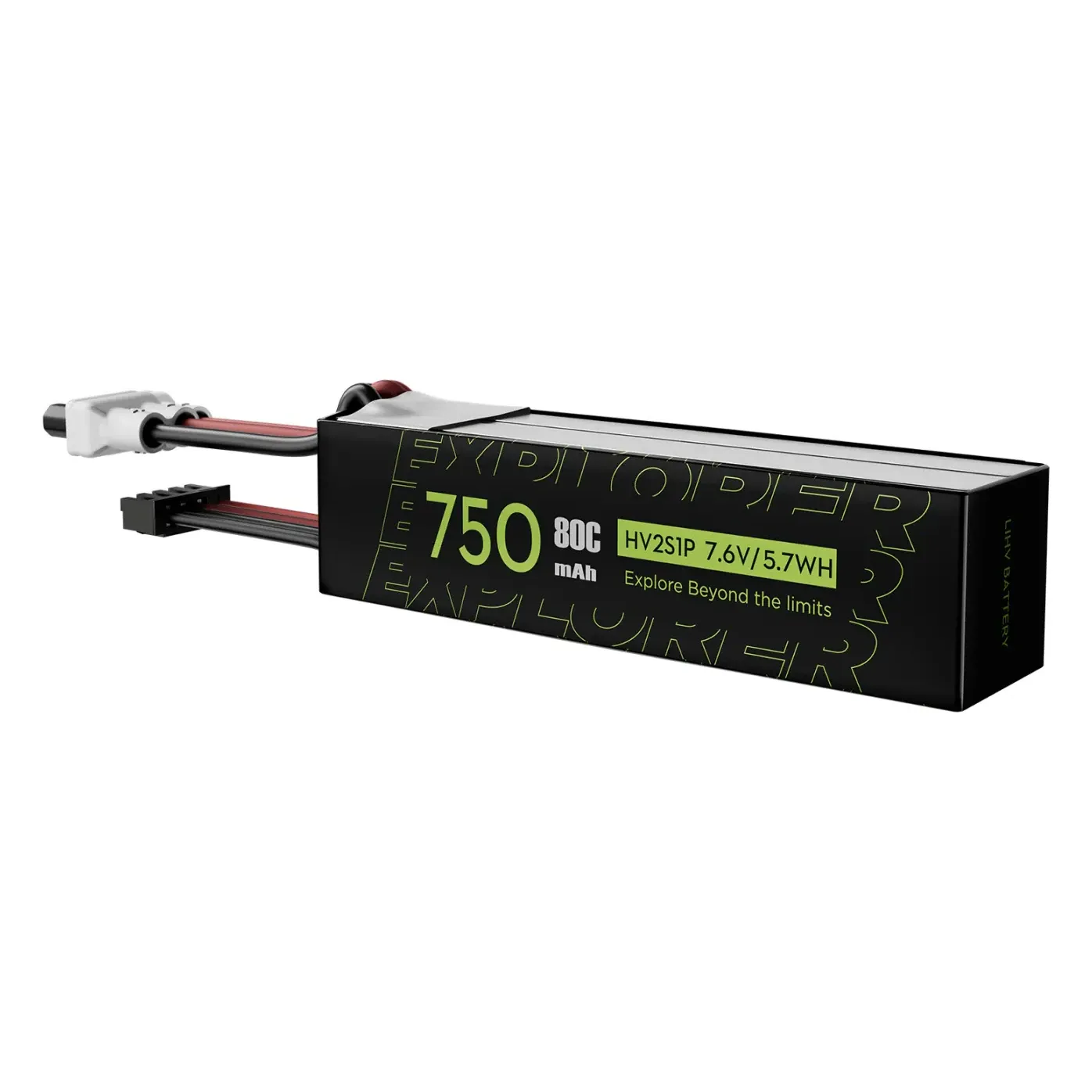 Flywoo Explorer 750mAh LiHV 2S 80C Battery (Flywoo XT30UP, 2-Pack)