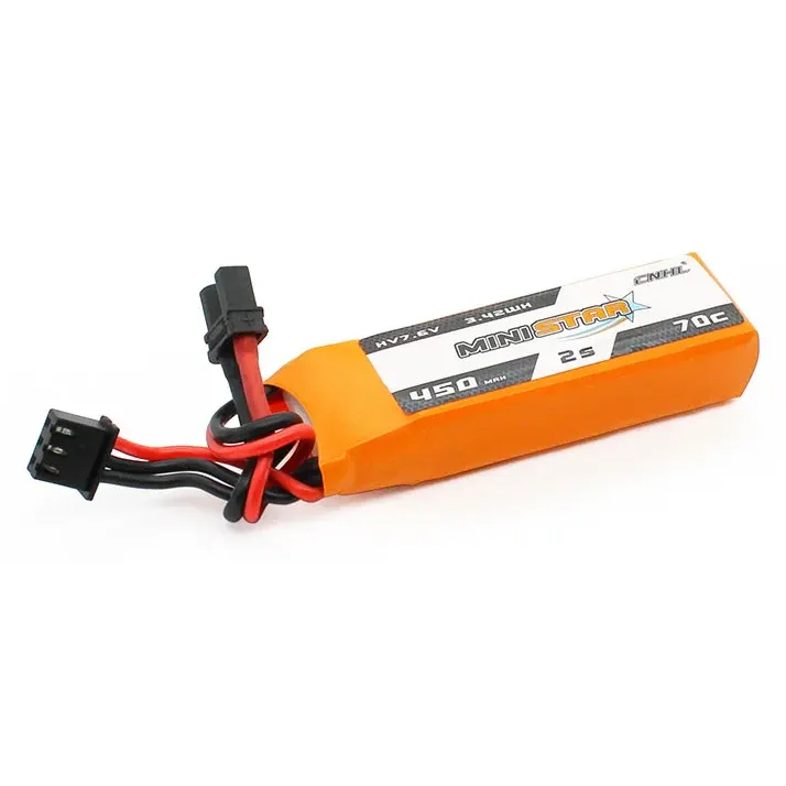 CNHL MiniStar HV 450mAh 2S 7.6V 70C LiPo Battery (3 Pack)